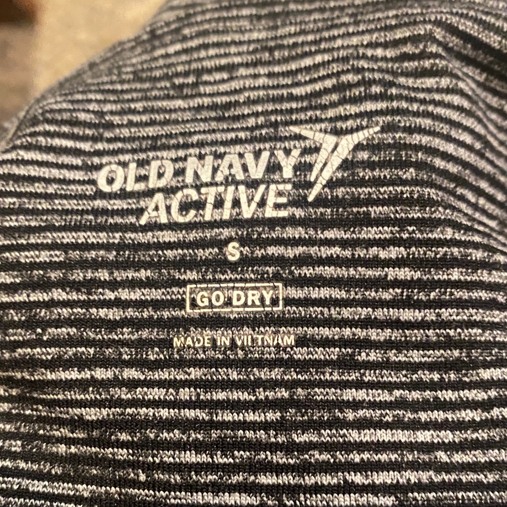 Old Navy Active Black and White Striped leggings
